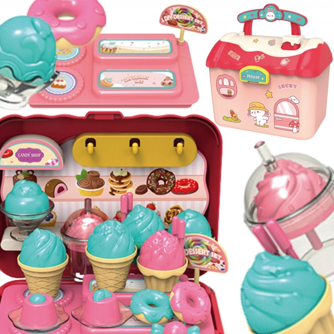 Woopie Eisdiele 2-in-1 Koffer Set