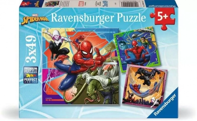 Spiderman Puzzle Set 3x49 Teile