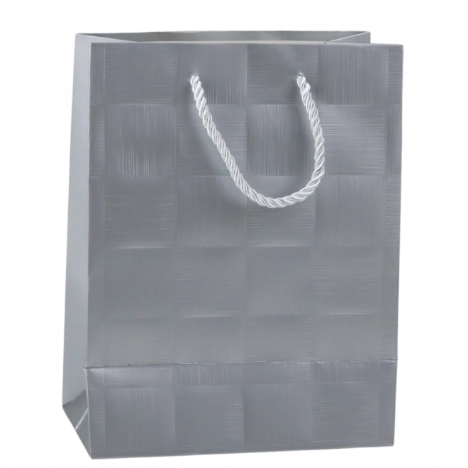 Elegante Geschenktasche mit Reliefmuster von Quadraten