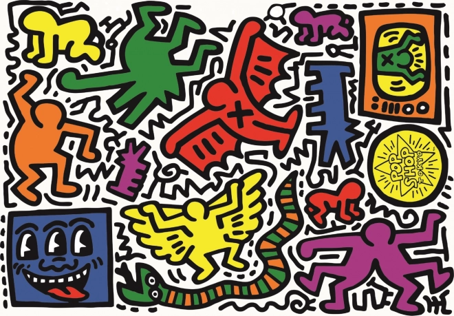 Puzzle 1000 Teile Novo Art Serie: Keith Haring