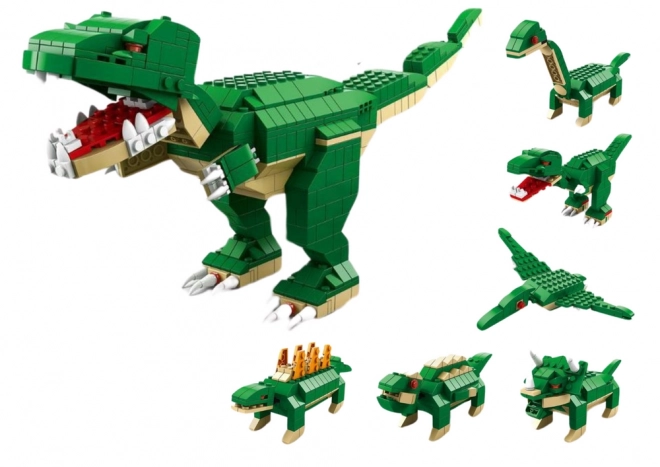 Konstruktionsspielzeug Dinosaurier 6-in-1 Set DIY Dinosaurier 1000 Teile