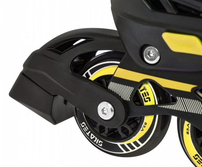Multifunktionale Kinderskates 4-in-1 Blau Größe 39-43 – Gelb