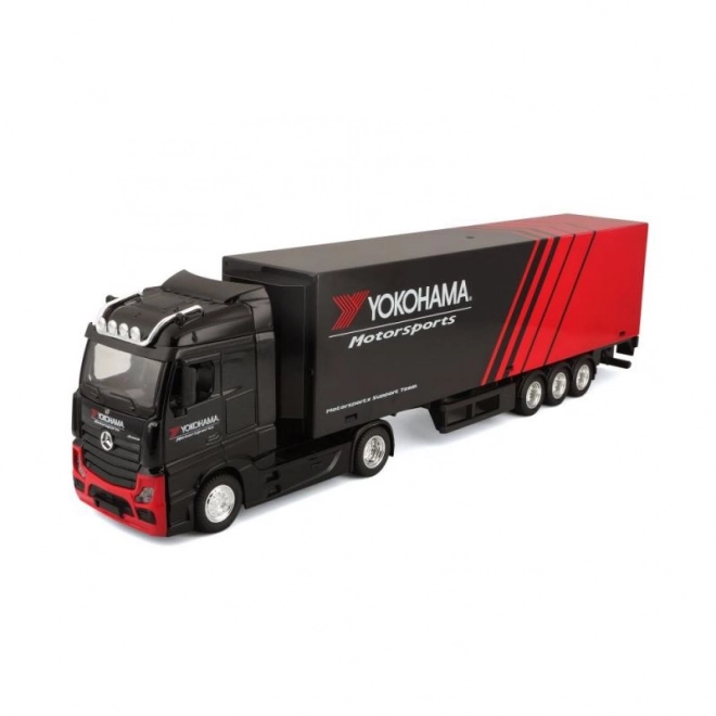 Bburago LKW mit Anhänger MB Actros Gigaspace Firestone