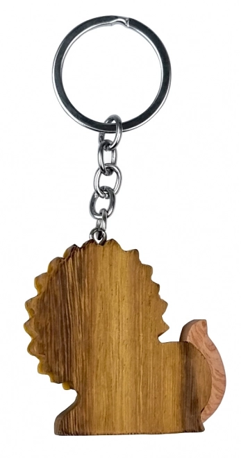 Holz Schlüsselanhänger Großer Liegender Löwe