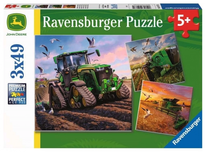 Ravensburger Puzzle John Deere in Aktion 3x49 Teile