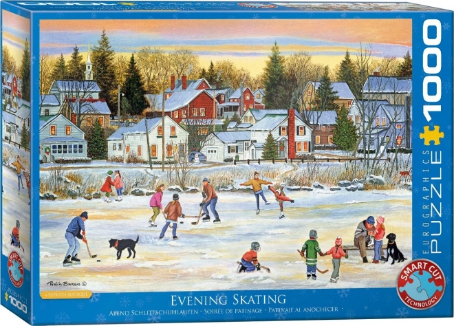 Eurographics Puzzle Abendliches Schlittschuhlaufen 1000 Teile