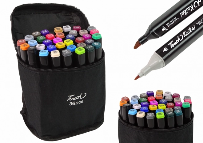 Doppelseitige Alkoholmarker Pro Touch Set mit Tasche