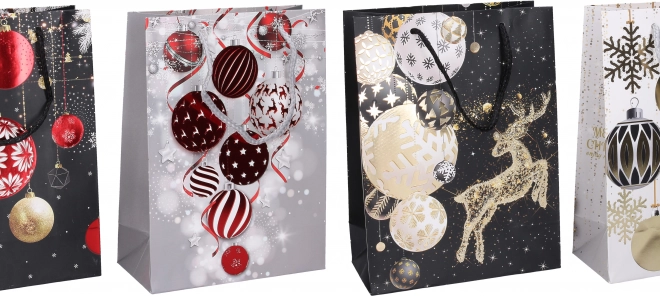 Geschenktasche S 18 × 24 × 8,5 cm – Weihnachtsmotive