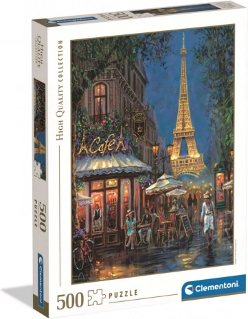 Puzzle Clementoni Night at the Eiffel Café 500 Teile