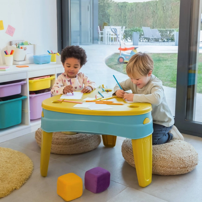 Feber Kindertisch mit Wasser- und Sandkasten 4-in-1