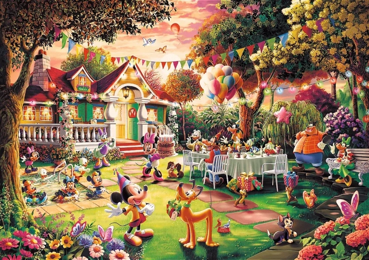 Trefl Puzzle Geburtstagsparty Mickey Mouse 1000 Teile Premium Plus