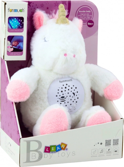 Plüsch Einhorn mit Projektor und Melodien