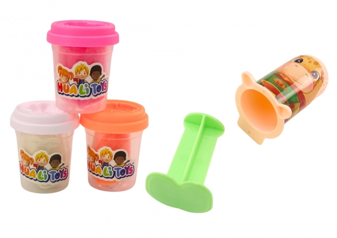 Kinder-Kreativset Friseursalon Modelliermasse