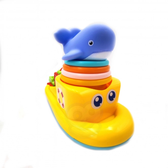 Woopie Baby Wasserspielzeug-Set Schiff und Walbecher