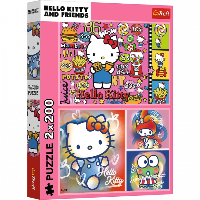 Puzzle 2x200 Hello Kitty und Freunde