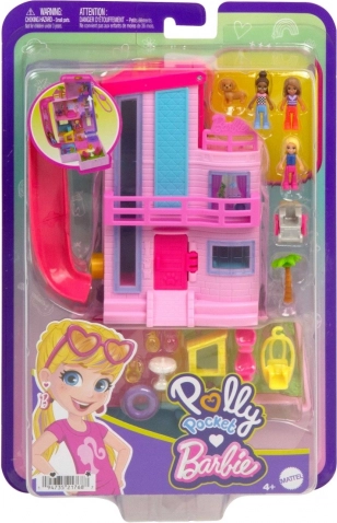 Polly Pocket Barbie Dreamhouse – kompakter Puppenhaus-Spielkoffer