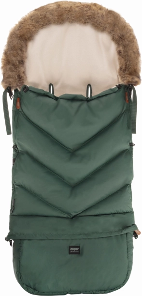 Winter-Fußsack Fluffy Combi, Lake Green