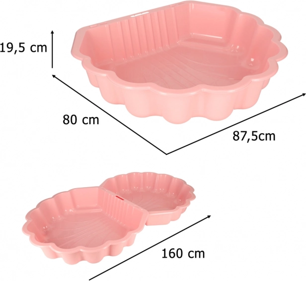 abschließbare Keks Sandkasten und Pool in einem Rosa