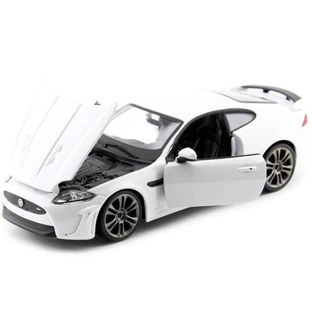 Bburago Modellauto Jaguar XKR-S Weiß im Maßstab 1:24