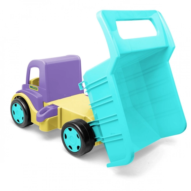 Großer lila-türkis Kipper Gigant Truck