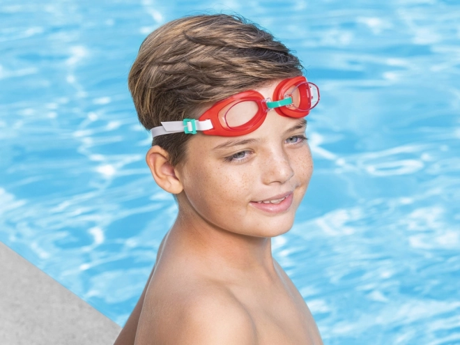 Aqua Burst Schwimmbrille für Kinder – rot