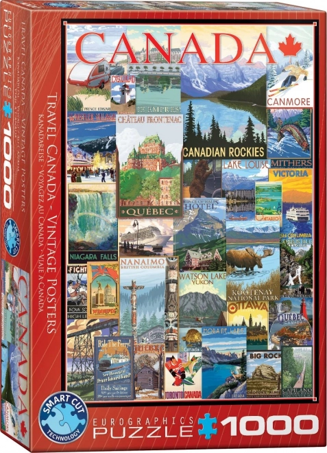Eurographics Puzzle Reiseplakate Kanada 1000 Teile