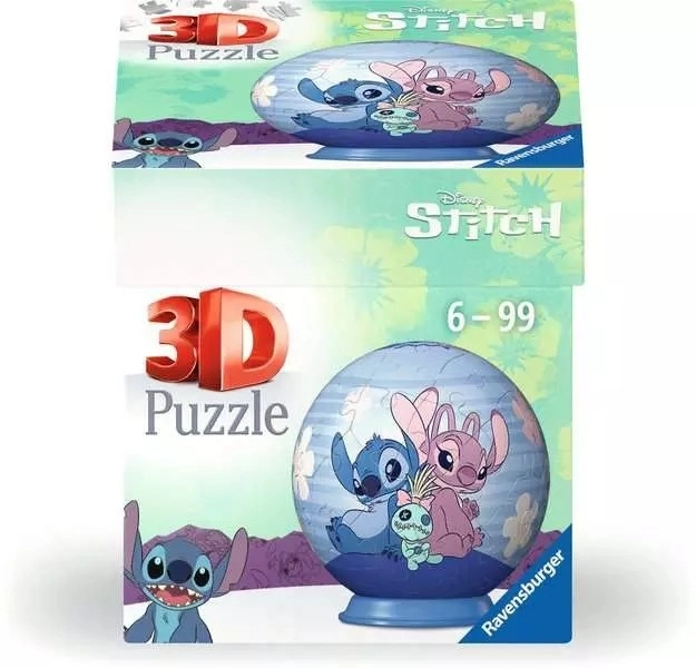 3D Puzzle Kugel 54 Teile Disney Stitch