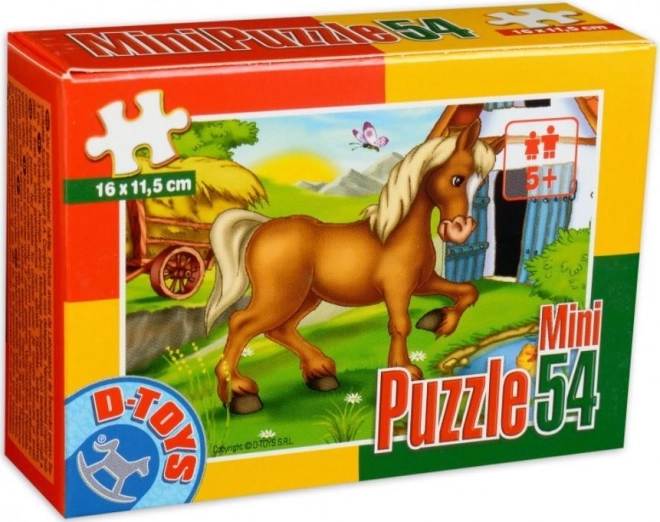 Mini Puzzle Pferd 54 Teile