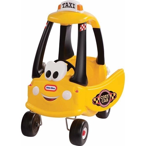 Schieber Auto Cozy Coupe Schwarzes Taxi – Gelb