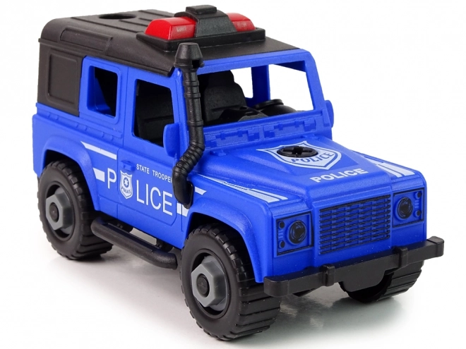 Geländewagen Polizei DIY Transporter mit Pferd