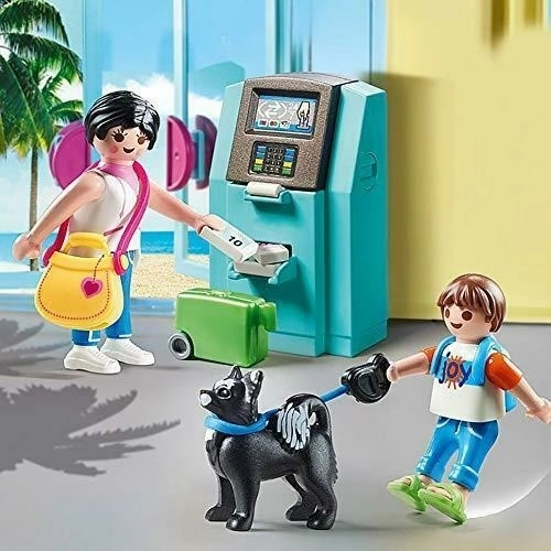 Playmobil Touristen mit Geldautomat