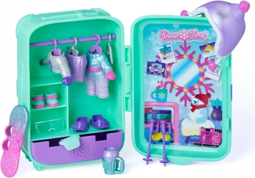 Koffer mit Kleiderschrank zum Spielen überall
