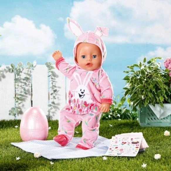 BABY born Osterei mit Outfit und Aufklebern