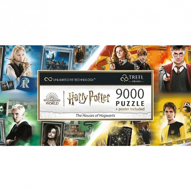 Puzzle TREFL Harry Potter: Hogwarts Häuser 9000 Teile