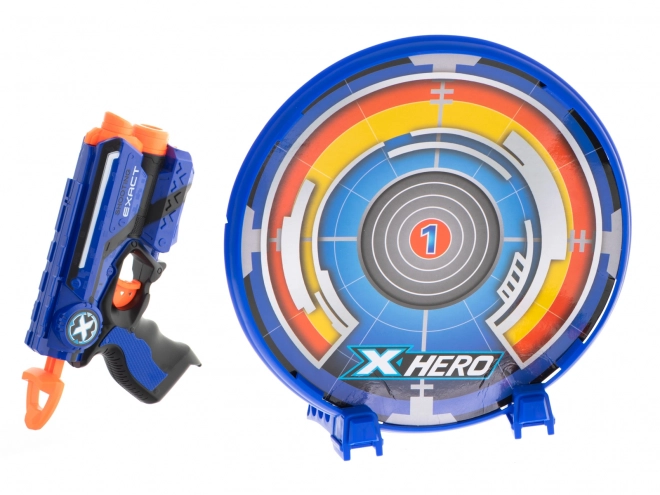 Schaumstoffmaschinenpistole NERF + Zielscheibe + 8 Pfeile