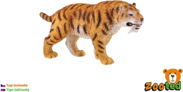 Säbelzahltiger Smilodon Kunststofffigur 13 cm