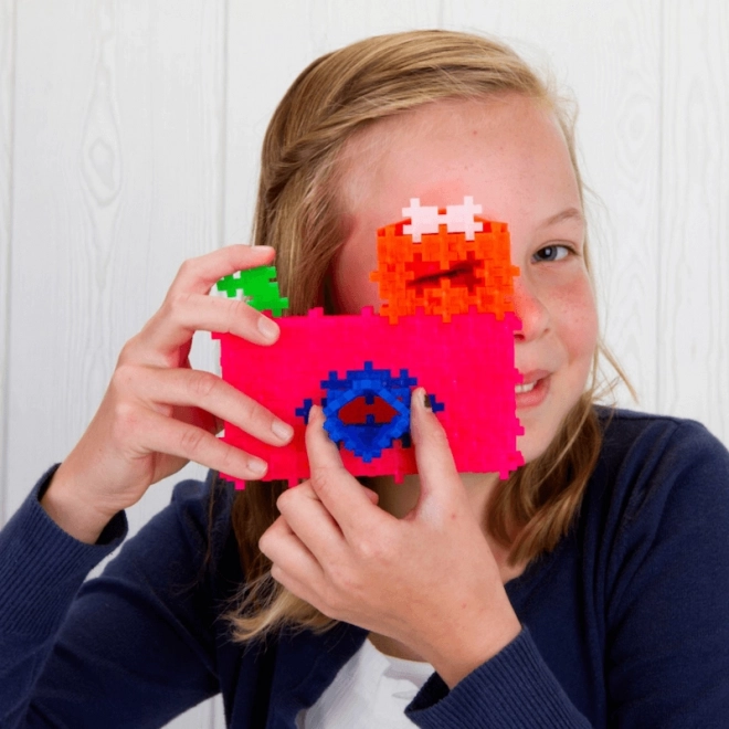 Konstruktionsspielzeug Plus-Plus Mini Mix 600 Teile mit Platten