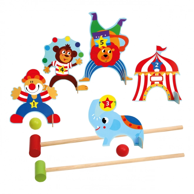 Bino Kinderspielset Krocket Zirkus