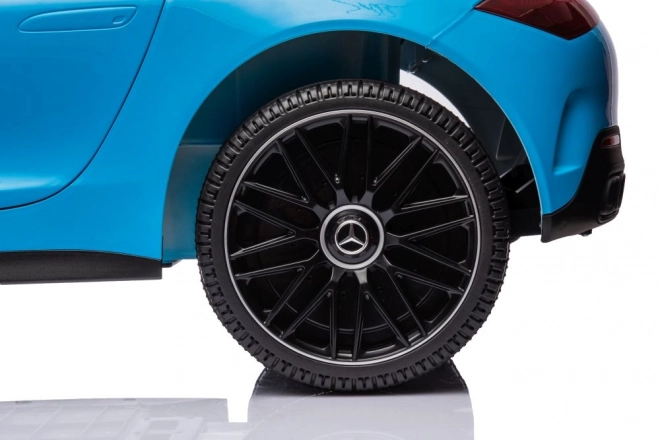 Elektrisches Auto Mercedes AMG SL63 blau lackiert