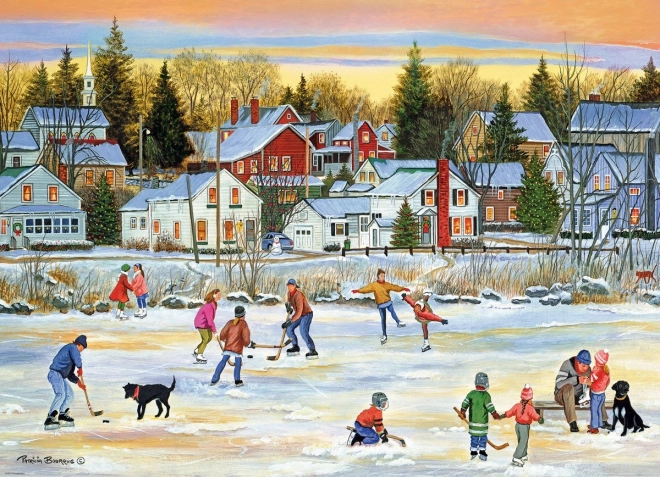 Eurographics Puzzle Abendliches Schlittschuhlaufen 1000 Teile