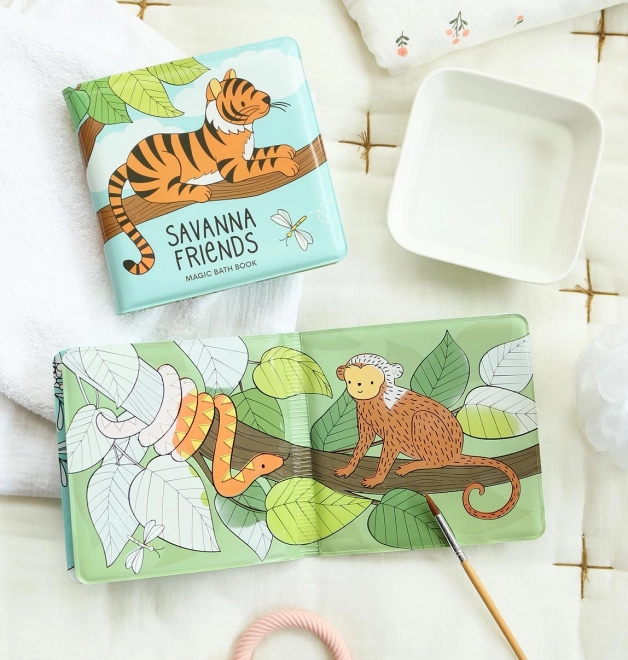 A Little Lovely Company Magisches Wasser Buch – Tiere hinter der Savanne