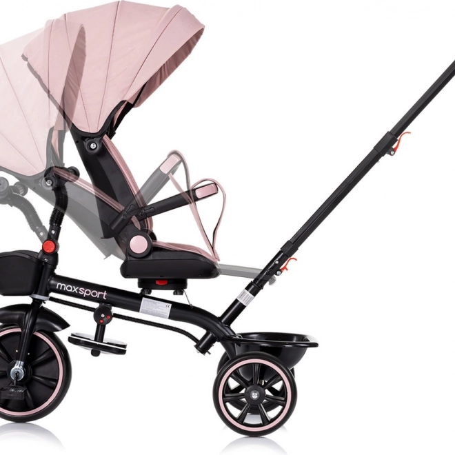 Chipolino Dreirad mit Verdeck Max Sport 2v1 rosa