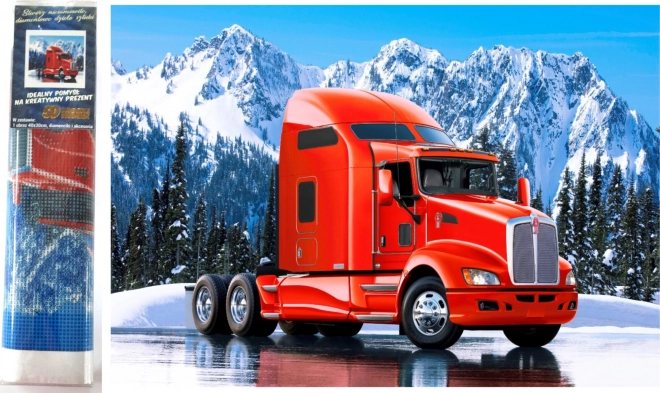 Diamant Malerei Set roter Kenworth Truck 30x40cm