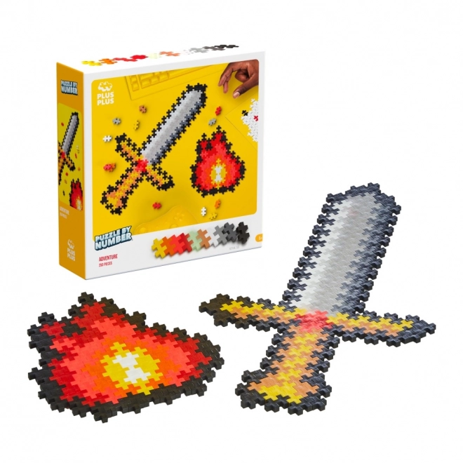 Plus-Plus Bausteine Puzzle nach Zahlen - Abenteuer 250 Teile