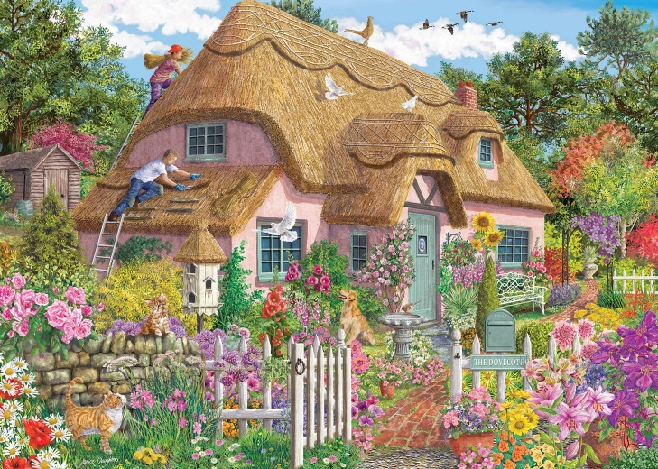 Puzzle Reetdachhaus 1000 Teile