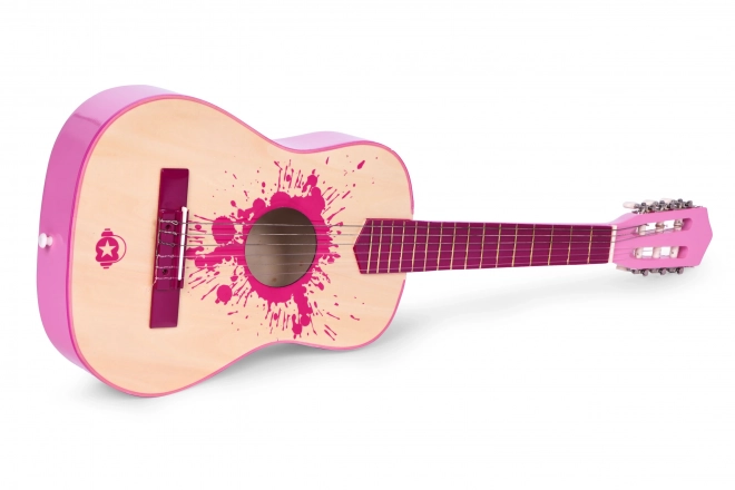 Kindergitarre Pink Große - 6-saitig Exklusiv ECOTOYS