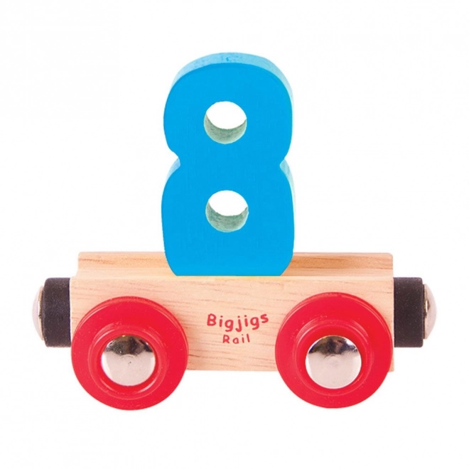 Holzeisenbahnwagen Nummer 8 Bigjigs Rail