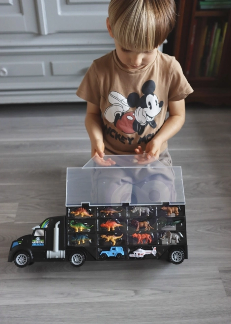 Woopie Lastwagen mit Dinosauriern