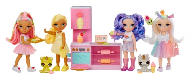 Rainbow High Spielset mit kleiner Schwester – Bäckerei
