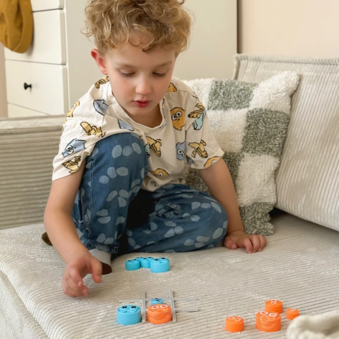 Woopie tragbares Tic-Tac-Toe-Spiel mit Katzenmotiv